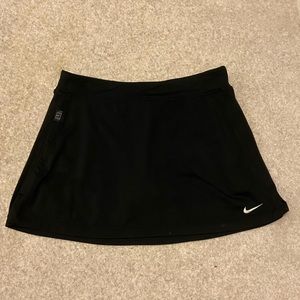 Girls Black Nike Tennis Skirt